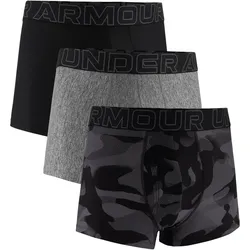 3er Pack UNDER ARMOUR Performance Tech Print 3" Boxershorts Herren 001 - black L