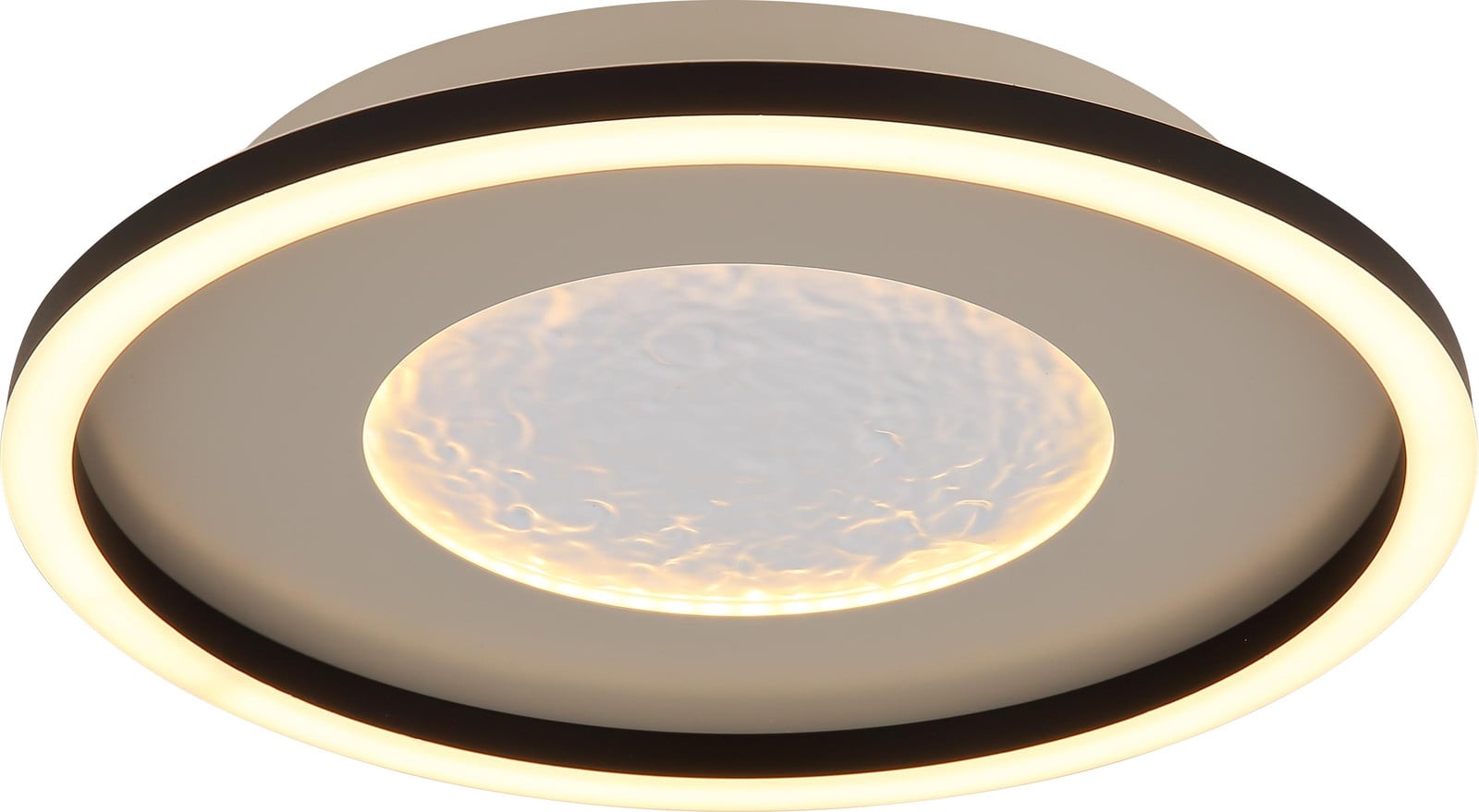 Globo Lighting Plafondlamp Wiley LED wit en beige Ø 33 cm