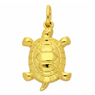 Kettenanhänger ADELIA´S "Anhänger Schildkröte 585 Gold ( 14K )", gold, Schmuckanhänger, Mädchen, Gold, Kettenanhänger, Goldanhänger Schildkröte
