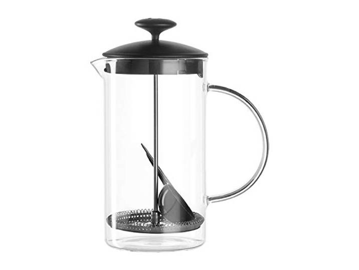 Leonardo Caffè per me French Press Kaffeebereiter, manuelle Kaffeemaschine aus hitzebeständigem Glas, Höhe 21 cm, 1,2 l, 025507