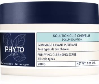 Phyto Scalp Solutions Purifying Cleansing Scrub esfoliante de limpeza para o couro cabeludo 200 g. Scalp Solutions Purifying Cleansing Scrub