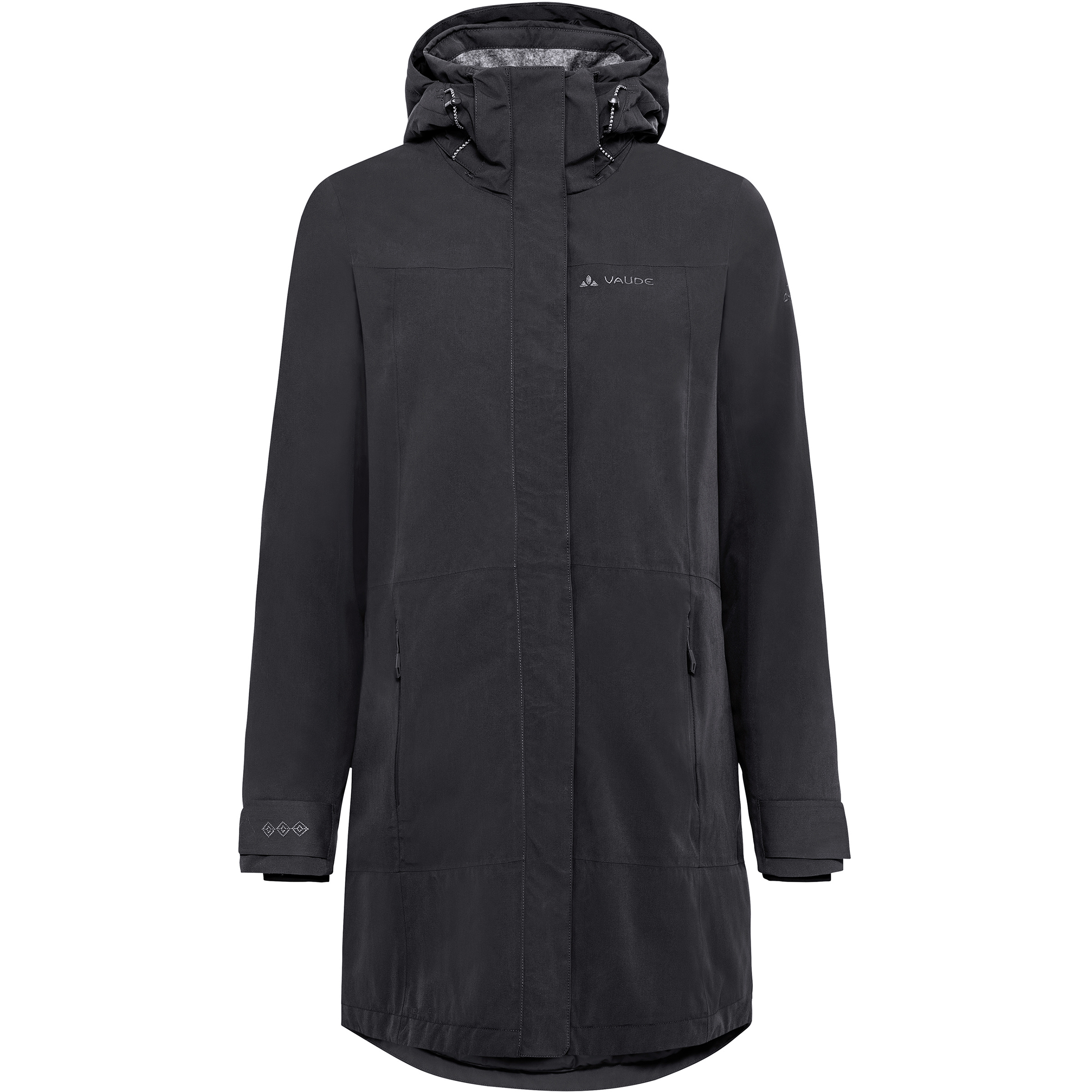 Vaude Skomer Wool II Parka Damen Winterjacke schwarz Größe XL Lifestyle Wasserabweisend Wasserabweisend