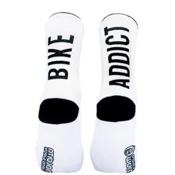 MALDITA BUENA SUERTE Socken Bike Addict | weiß