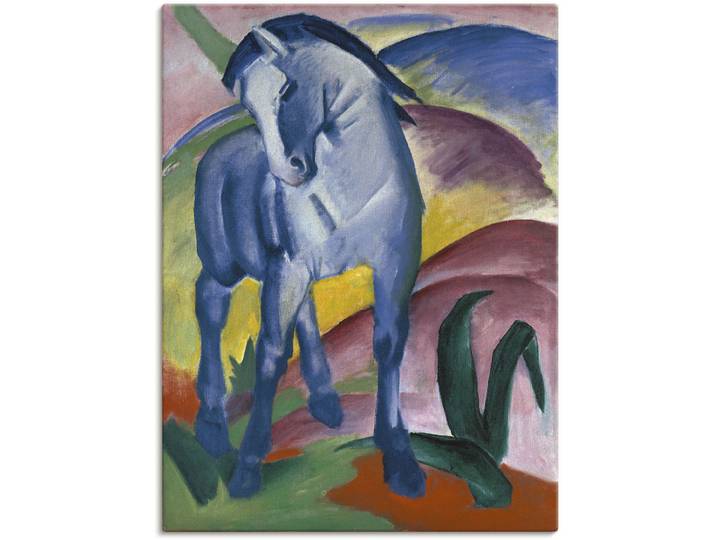 Artland Blaues Pferd I. 1911. Haustiere 1 Stk. tlg. als Leinwandbild, Poster in verschied. Grössen