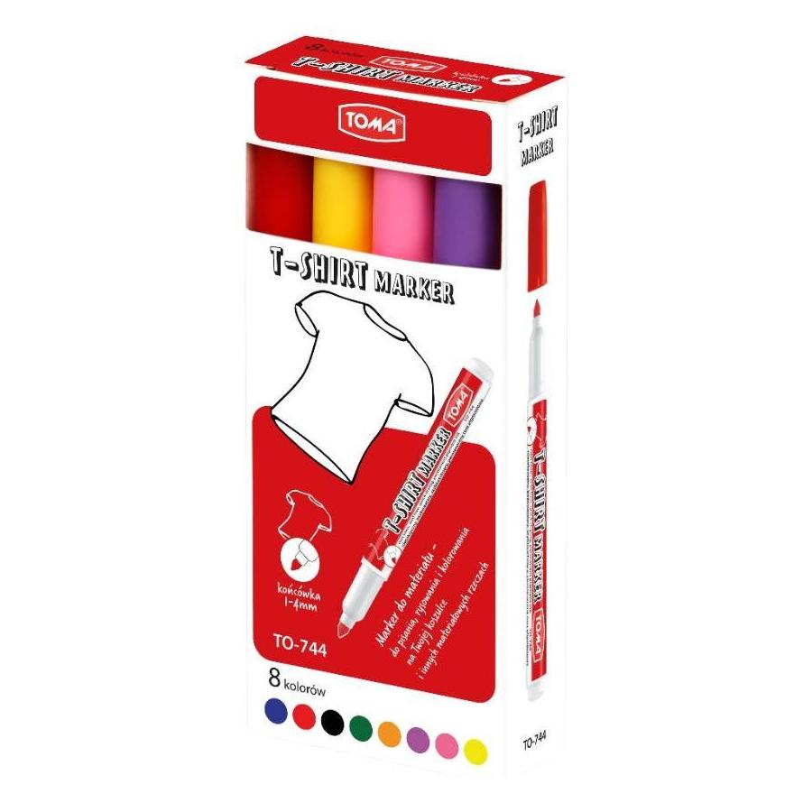TOM Kleidermarker Pinsel 8 Farben (382682)