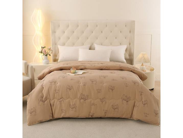 Couette épaisse en poils de chameau polis, couette d'hiver, couette universelle chaude pour étudiants, printemps et automne, utilisable en toutes saisons