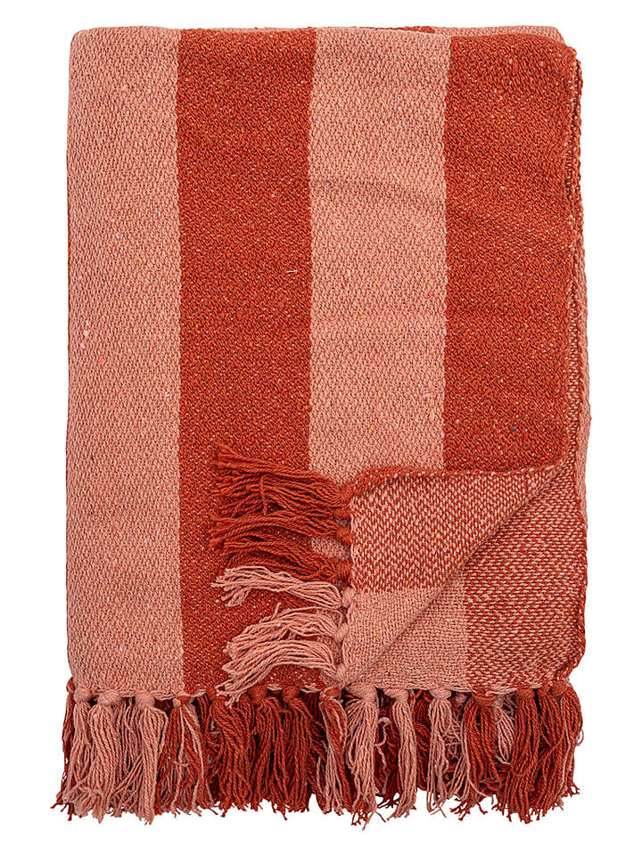 Bloomingville Wohndecke ''Frello'' in Orange - (L)160 x (B)130 cm - onesize