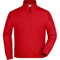 James & Nicholson Unisex Sweatjacke JN058 red M