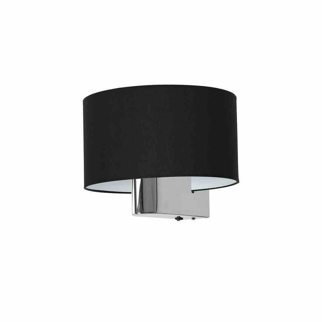 Milagro Wandlamp CASINO zwart/chroom met 1xE27