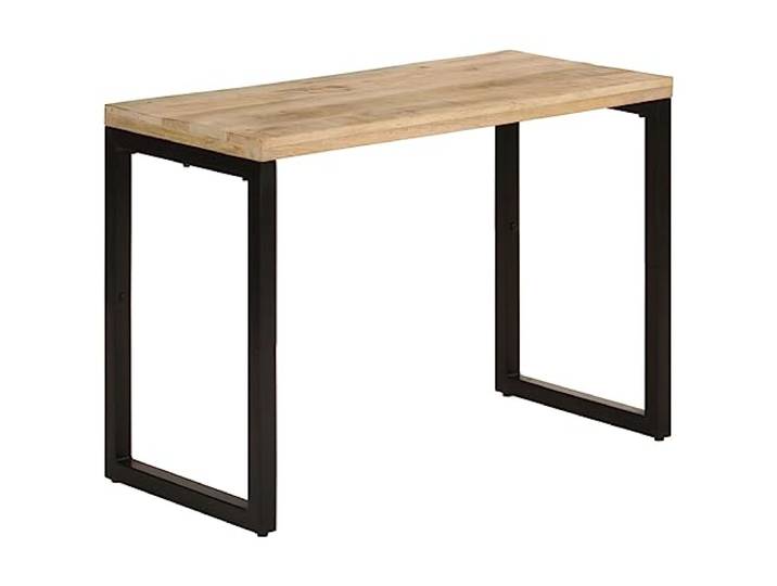 vidaXL Esstisch Massivholz mit Stahlbeinen