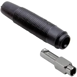 Tru Components Bananen Kupplung 4 mm, Elektronikkabel + Stecker, Schwarz