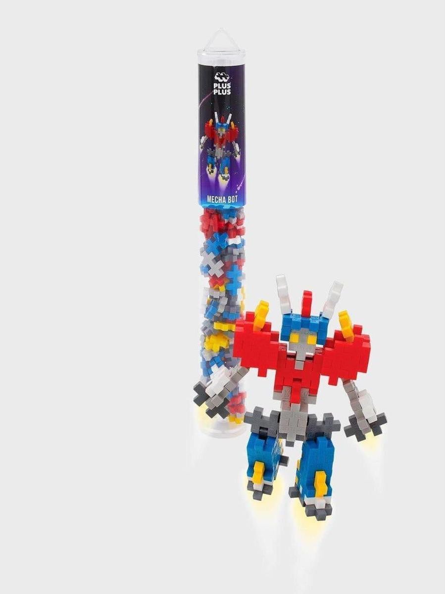 Plus-Plus A/S Mecha-robot bouwset met 100 creatieve bouwstenen