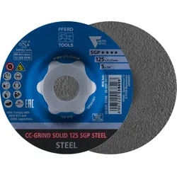 PFERD TOOLS CC-GRIND-SOLID Schleifscheibe Speziallinie SGP STEEL für Stahl - 64187126