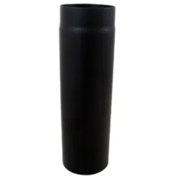 Bertrams ST-Pu Rauchrohr 08RL500-120L 500 mm, Ø 120 mm, pulverbeschichtet, schwarz
