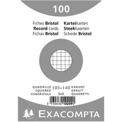 Exacompta, Karteikarten, Karteikarten (A7, 100x, 205 g/m2)