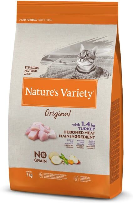 Nature's Variety Original Sterilized Cat Adult Turkey 7 Kg