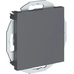 Hager GZBLIND9011 Montagerahmen mit Zentralscheibe 55 Blind graphitschwarz