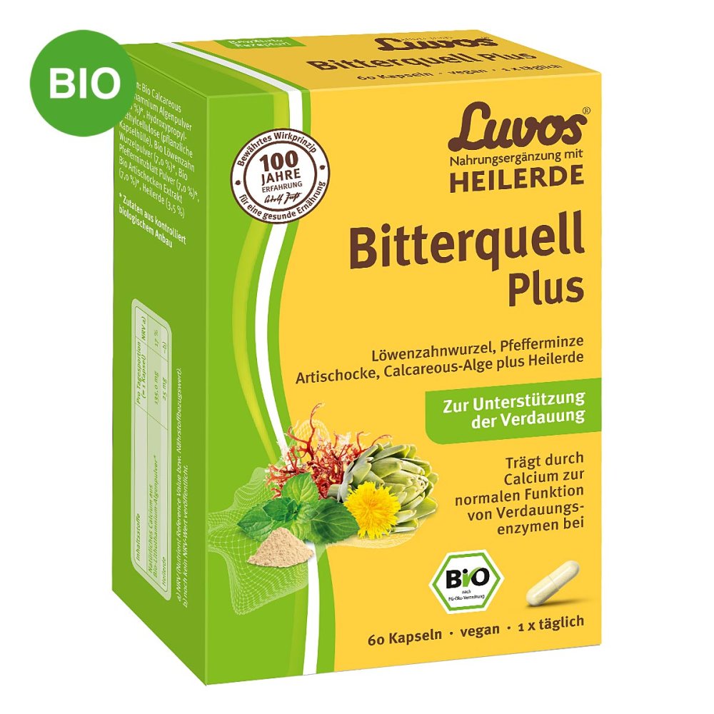 Heilerde-Gesellschaft Luvos Just GmbH & Co. KG Luvos Heilerde Bio Bitterquell Plus Kapseln 13780790