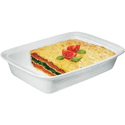 Küchenprofi Lasagneform 'Burgund', Auflaufform, Weiss