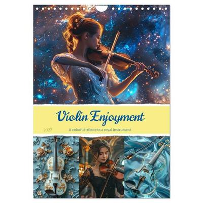 Violin Enjoyment (Wall Calendar 2027 DIN A4 portrait), CALVENDO 12 Month Wall Calendar