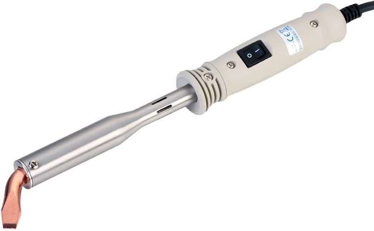 Ferro de Soldar Industrial 220V 150W c/ Ponta em Cinzel Curva Ø11,8mm