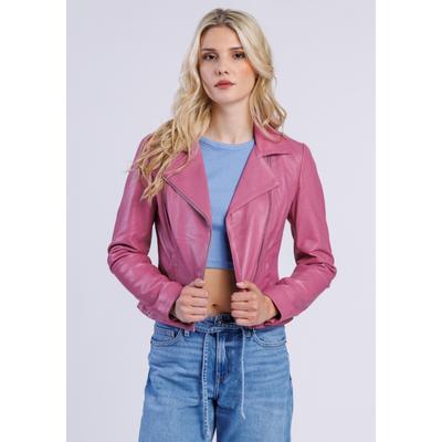 Lederjacke FREAKY NATION "Lederjacke-FN", Damen, Gr. L(40), pink, Oberstoff: 100% Leder. Futter: 100% Baumwolle, normal, Jacken