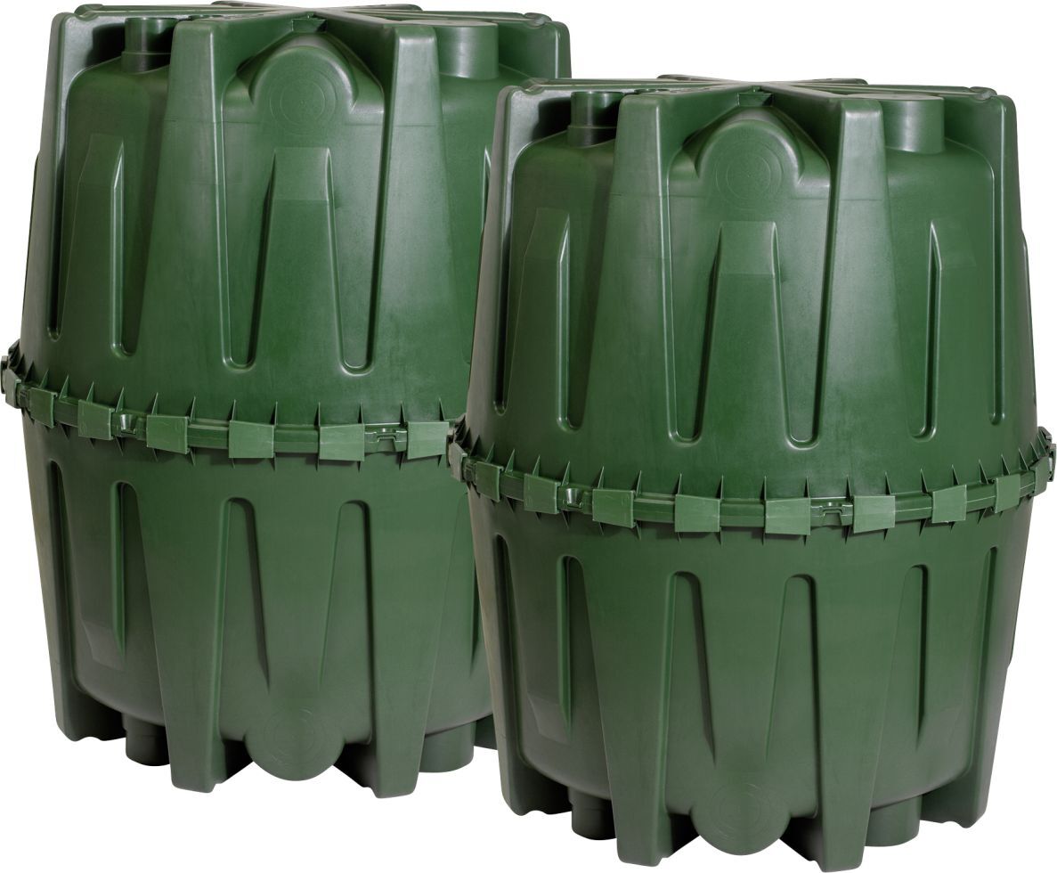 4rain Regenwasser Tank-Set Herkules 4.800 l, grün