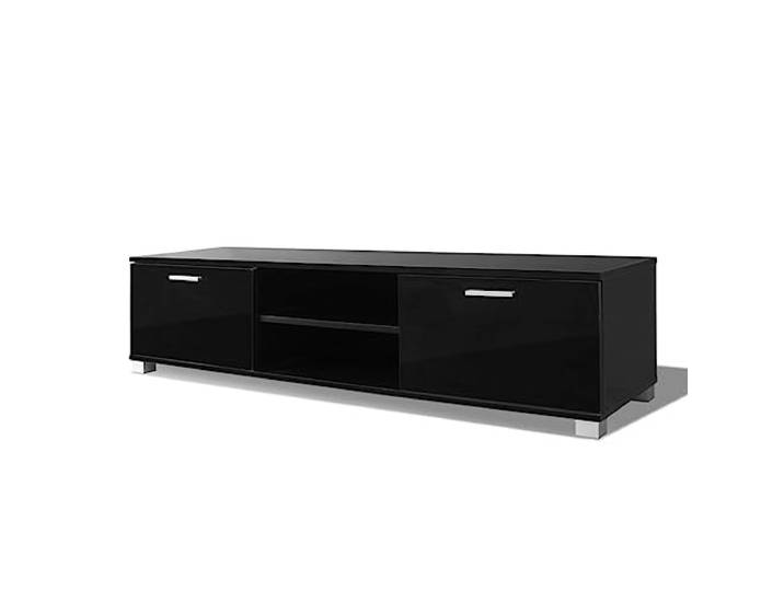 vidaXL TV-Schrank Hochglanz-Schwarz 140x40,5x35 cm