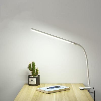 Inspired Deals USB Clip On LED Desk Lamp With Flexible Gooseneck & Adjustable Brightness For Reading And Work White Light White