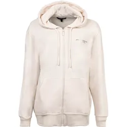 A|X ARMANI EXCHANGE Damen Sweatjacke - Reißverschluss, Kapuze, Logo Weiß / L