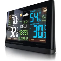 Bearware Funk Wetterstation, Wetterstation, Schwarz