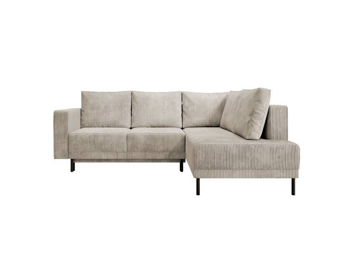 Ecksofa Rodario mit Schlaffunktion und Bettkasten, dunkelbeige