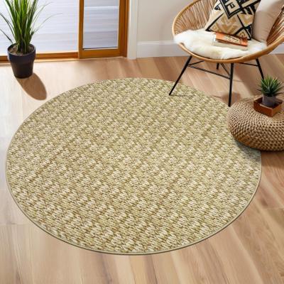 Garvee Modern Braided Textured Print Area Rug