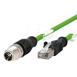 M12 RJ45 VBL802 - Verbindungsleitung M12-RJ45, 8-polig, 2m