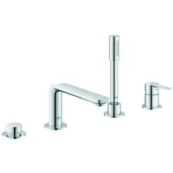 Grohe Lineare 4-Loch Einhand Wannenkombination, Ausladung 212mm, 19577001, Farbe: Chrom