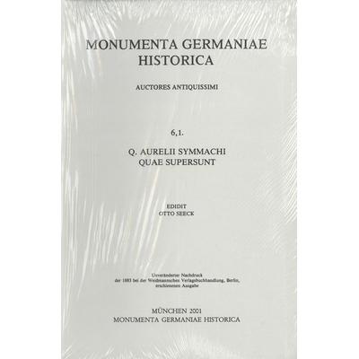 Q. Aurelii Symmachi quae supersunt, Gebundene Ausgabe von Otto Seeck, Harrassowitz, 978-3-447-17391-9