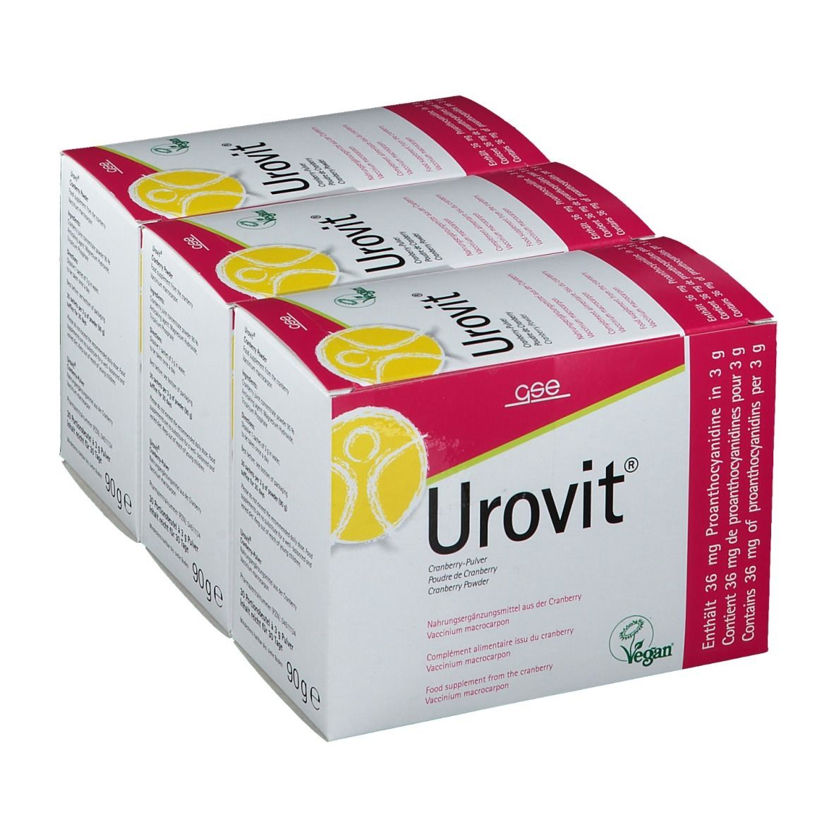 GSE Urovit Cranberry Pulver 90x3 g