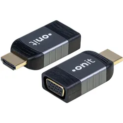 2x Onit HDMI zu (HDMI, VGA), Video Adapter, Schwarz