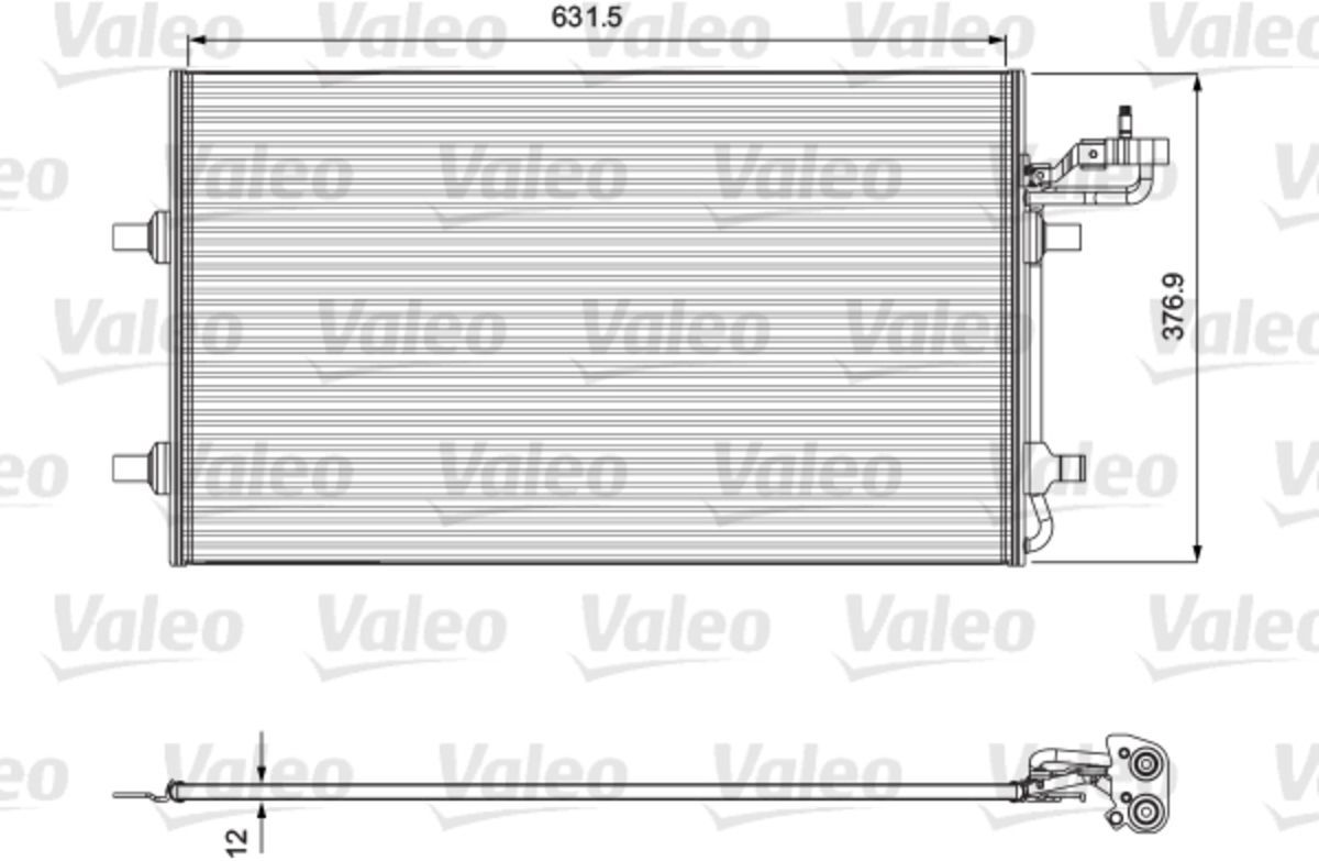 Valeo Condensatore, impianto di climatizzazione 814323