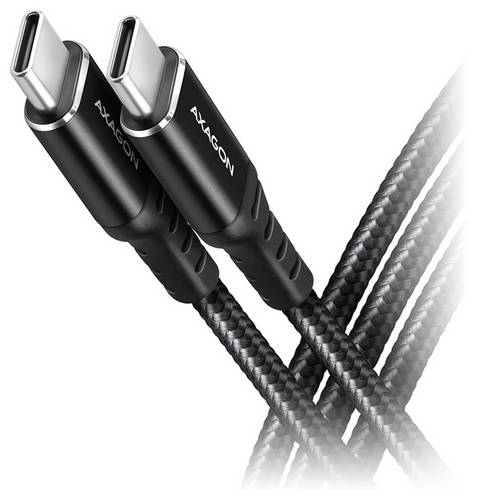 AXAGON USB-C Kabel USB 2.0 USB-C Stecker 1m Schwarz BUCM-CM10AB