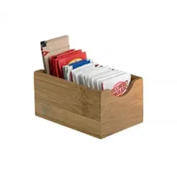Bambus-Teebeutelhalter 11 x 7 x 5,5 cm S0079 6er-Pack