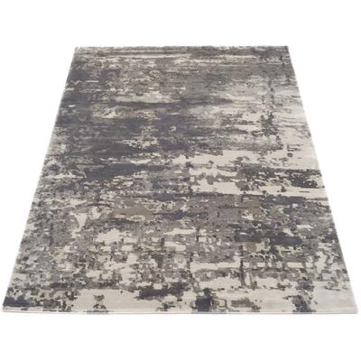 Teppich MUSTERRING "ANGELES PILANO", grau, B:250cm H:10mm L:350cm, Viskose, Teppiche, Teppich, exlcusive MUSTERRING DELUXE COLLECTION, Bambus-Viskose feine Knüpfung