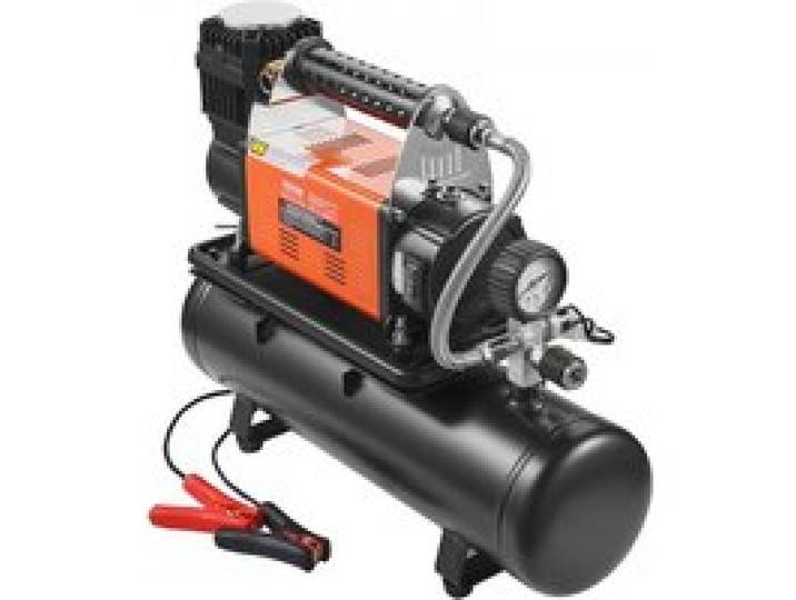 VEVOR 12-V-Hochleistungsluftkompressor mit 6-l-Tank-Kit, tragbarer 6,35-CFM-Reifenfüller, 150-PSI-Offroad-Luftkompressor mit digitalem Druckmesser, Reifenfüller für LKWs, Autos, SUVs, 4x4-Fahrzeuge, Wohnmobile