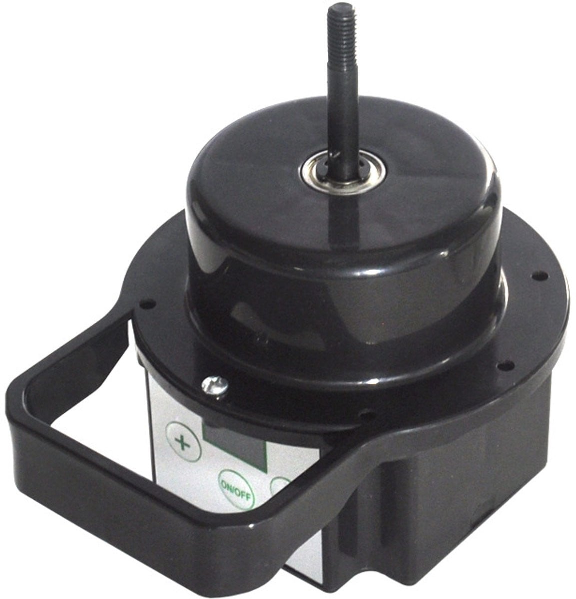 Krachtige borstelloze DC-motor voor vloerventilator, zwart, plastic
