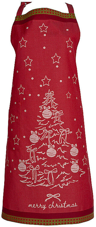 SANDER Weihnachts Schürze 74x93cm JOLLY TIME Rot  rot B