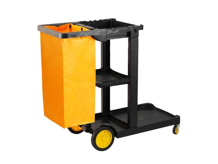 Reinigungswagen schwarz/orange