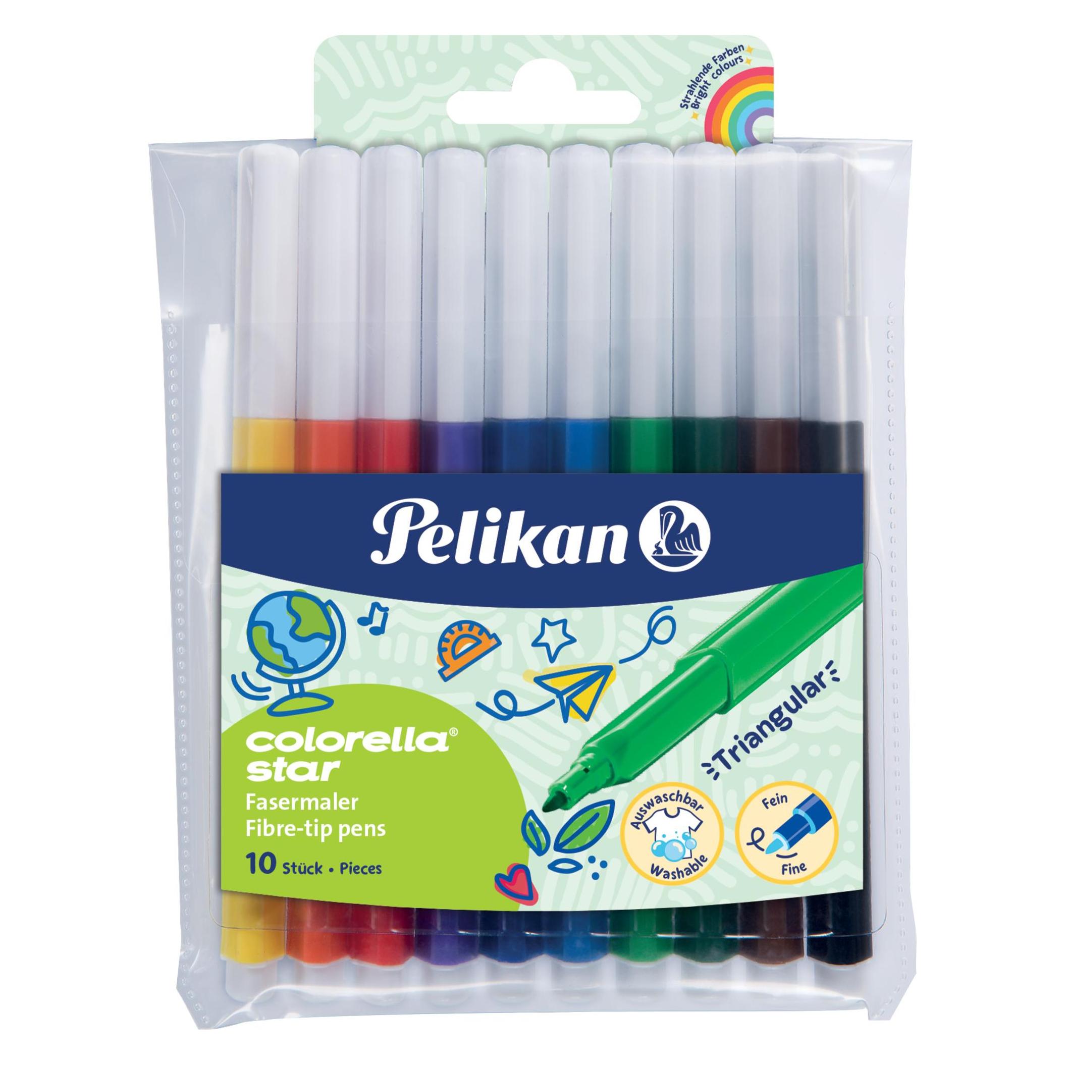 Pelikan 985663 Filzstift Fein Hellgrün Violett (10x) (985663)