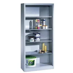 CP Stahlregal »CP 8921-02« - 50 cm tief grau, 195x50 cm