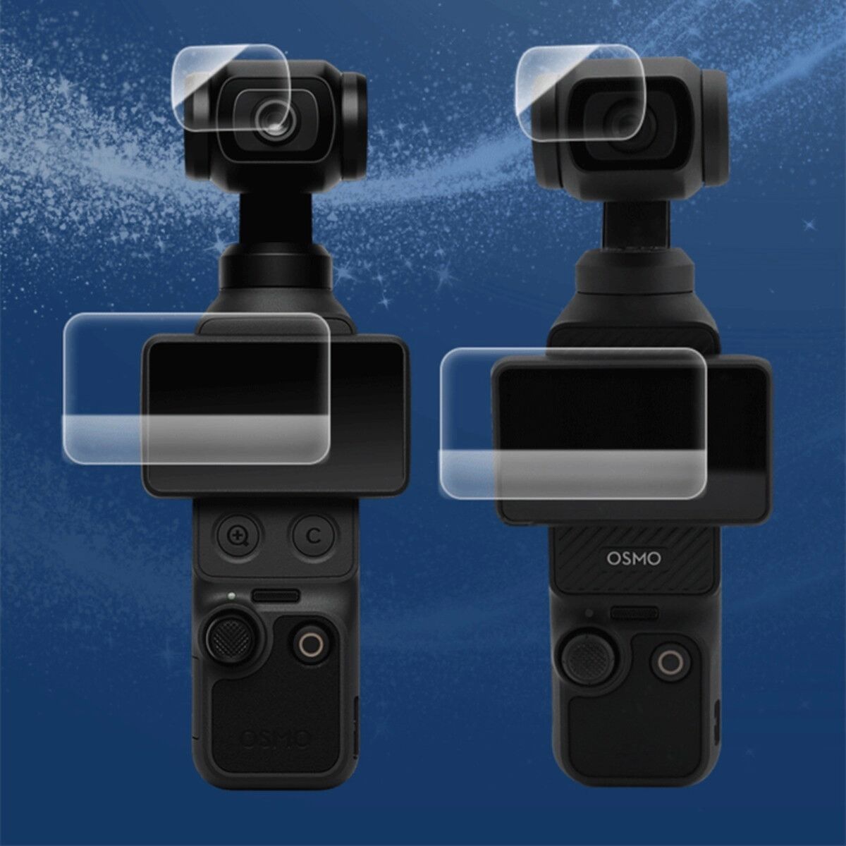 INF Gehärtetes Glas Vollständiger Bildschirm- und Objektivschutz, kompatibel mit DJI Pocket 4 und Pocket 3 - Transparent