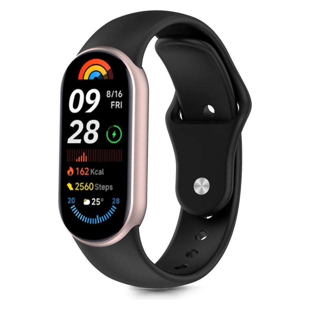 4Kom Tech-Protect IconBand Pure Armband für Xiaomi Smart Band 8 / 9 / 10 / NFC - schwarz (Silikon) (197075)